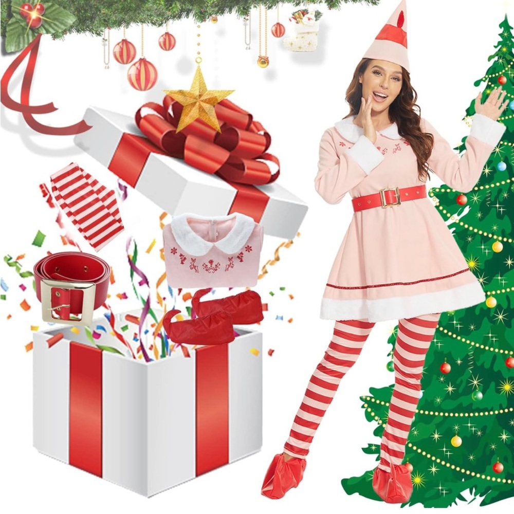 Jovi the Elf Adult Christmas Costume Buddy